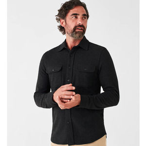 Faherty Black Casual Button Down Shirt